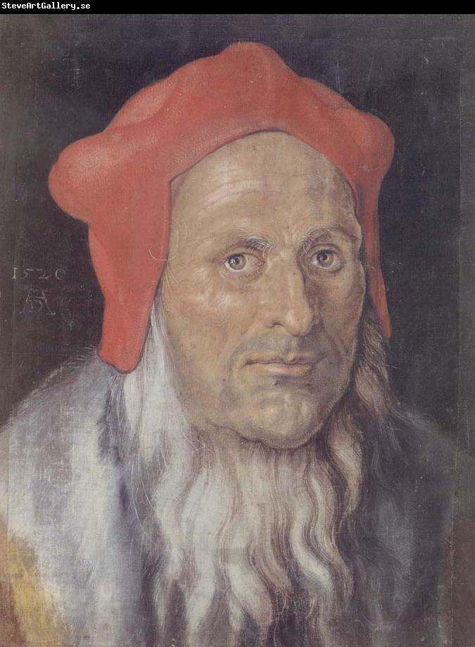 Albrecht Durer Bearded Man in a Red cap